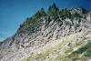 Goat Rocks Wilderness, basalt cliff