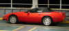 Corvette on ferry deck